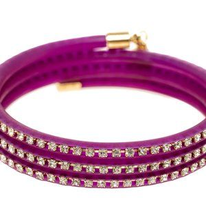 Marc by Marc Jacobs Plum Crystal Wrap Bracelet